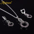 Simple Fashion Vintage Jewelry Sets Women Black Rhinestone 8 Shaped Necklace Earrings Jewelry Accessories...