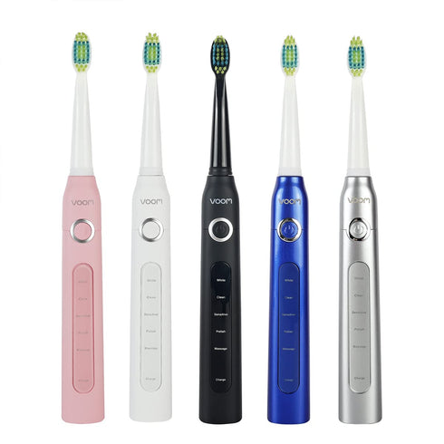 Voom Sonic Pro 5 Electric Toothbrush for Adults - Ultrasonic Electric Toothbrushes with Replacment Brush Head, Dentist Recommended Power Sonic Too...