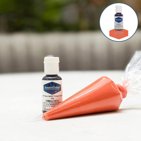 AmeriColor, Terracotta, 0.75 Ounce Bottle, Soft Gel Paste Food Color...