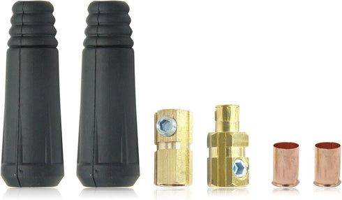 Welding Cable Joint Quick Connector Pair DINSE-Style 100Amp-200Amp (#6-#4) 10-25 SQ-MM 2-Set...