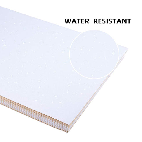BENECREAT 20PCS White Velvet Fabric Sticky Back Adhesive Sheets 8.3"x11.8" Soft Self Adhesive Felt Fabric for Christmas Art Decoration, Drawer Lin...