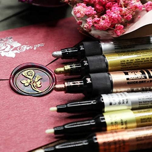 Heart Monogram Wax Seal Stamp Kit - Rosewood Handle, Copper Head - Ideal for Wedding Invitations, Gift Wrapping, Envelope Embellishment...