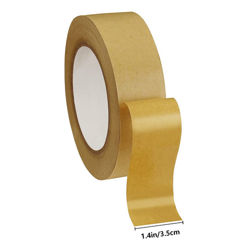 Self Adhesive Picture Frame Backing Tape Rolls Kraft Brown 1.4'' Wide x 55 Yd...