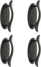 Self-Stick Drawer Handles 4 PCS Black Self Adhesive Cabinet Drawer Handle Helper Push Pull Helper Instant Kitchen Cabinet Door Window Drawer Auxil...