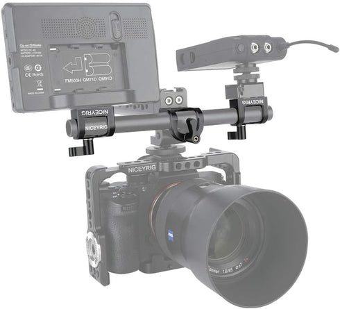 NICEYRIG 15mm Rod Clamp, Single Rod Holder for 15mm Rail Support System, EVF Mount, LED Light, Microphone - 331...