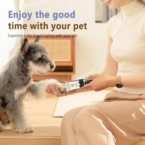 Dog Grooming Kit Pet Shaver Clippers Low Noise Rechargeable Cordless Electric Quiet Hair Clippers Set for Dogs Cats Pet...