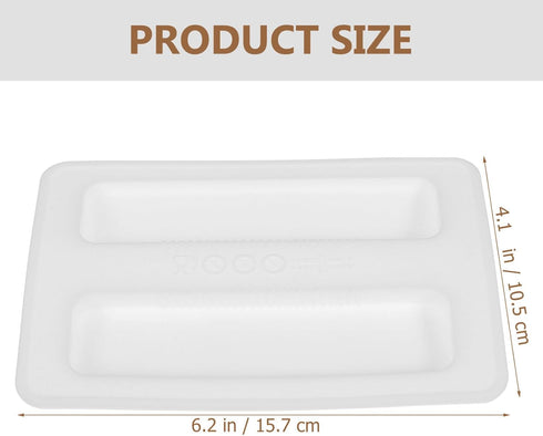 Silicone Toaster Dust Cover 2 Slice Toaster Lid Electric Bread Maker Upper Cover Toaster Machine Top Cover for Bread Machine Part Accessories ?Whi...