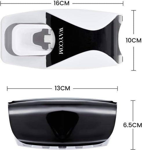 WAYCOM Dust-Proof Toothpaste Dispenser Toothpaste Squeezer Kit (Black)...