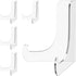 5 Pack Acrylic Display Stand, Plate Stand for Display, Clear Easel Stand, Display Holder for Card, Frame, Picture, Magazine, Book, CD, Phone (Larg...