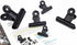 15pcs Mini Clips Note Clamps Folder Binder Hinge Clips Black Stainless Steel Paper Clips Hinge Paper Clips Binder Clips Black Binders Paper Clip C...