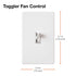 Lutron Toggler 3 Speed Fan Control, 1.5-A Single Pole/3-Way TGFSQ-FH-WH, White...