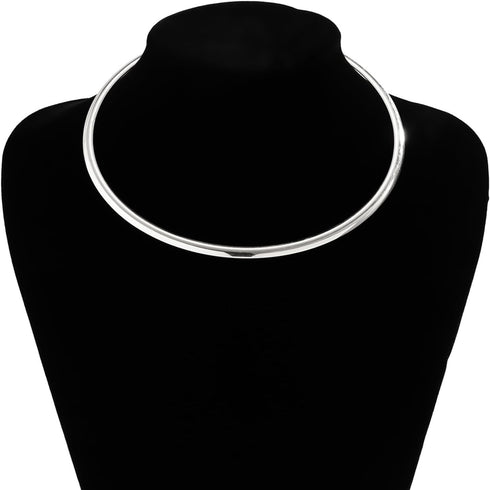 Metal Pearl Open Choker Necklace Adjustable Gold Pearl Choker Necklaces for Women Round Open Cuff Necklace Elegant Cuff Collar Necklace Statement ...