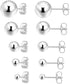 925 Sterling Silver Stud Earrings for Women, Sterling Silver Earrings Tiny Stud Earrings for Multiple Piercings 5 Pairs Different Sizes Stud Earri...