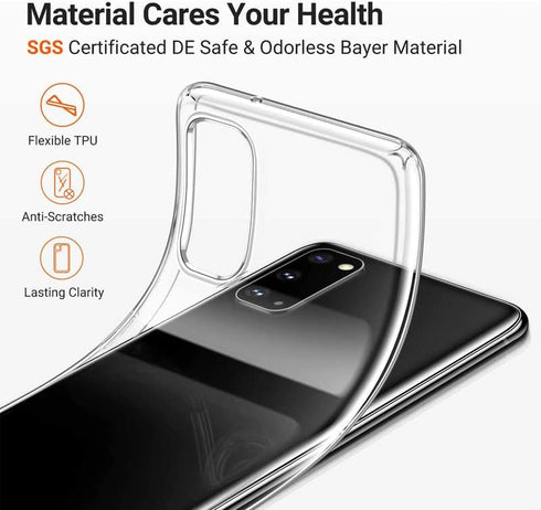 Phone Case for Blackview BV7100 (6.58") with 4 X Tempered Glass, Ultra-Thin Silicone Shockproof Clear Soft TPU Bumper Shell + Protective Film for ...