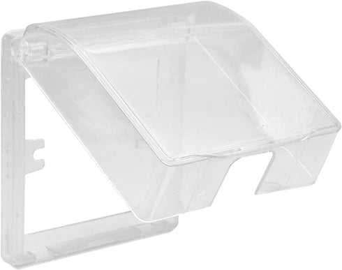 Fielect Weatherproof in Use Outlet Cover Plug 86 Type Electrical Outlet Cover Receptacle Protector 98x110x43mm for Retrofit Siding Construction, T...