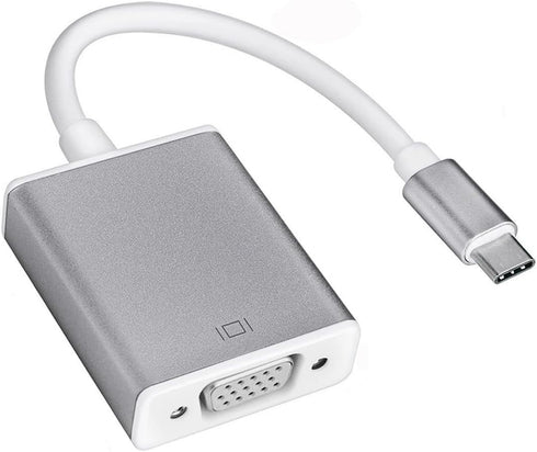 USB C to VGA Adapter, 1920x1200 Resolution, Plug & Play, Compatible with Mac OS, Windows, Chromebook, iPad Pro, Surface Book 2, HP Elitebook, Acer...