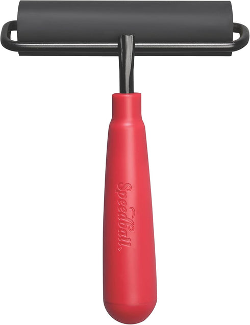 Speedball 4121 Deluxe Hard Rubber Brayer - 80 Durometer Roller with Wire Frame - 4 Inches...