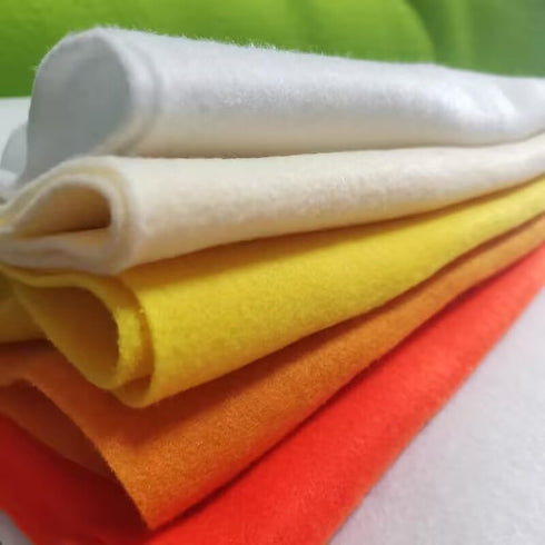 YYCRAFT 1 Yards Soft Felt by The Yard Fabric 74 Inch Wide 1.6mm Thick DIY Arts & Crafts Sewing-Ivory...