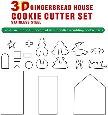 8 Pieces 3D Christmas Snowman Cookie Cutters Stainless Steel Cartoon Biscuit Cutters for Holiday DIY Baking Cake Fondant Sugarcraft Muffin Pastry ...