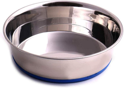 Max and Neo Heavyweight Non-Skid Rubber Bottom Stainless Steel Dog Bowl - We Donate a Bowl to a Dog Rescue for Every Bowl Sold (Small - 32oz - 6.5...