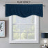 StangH Navy Blue Valances Curtains - Luxury Velvet Txture Tier Curtains Rod Pocket Top Home Fashion Short Curtains for Bedroom Gallery Office Wind...