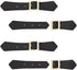 FINGERINSPIRE 4 Sets Leather Sew-On Toggles Closures Black Imitation Leather Toggle Buckle Vintage Leather Toggle Buttons Metal Leather Clasp Fast...
