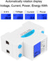 Energy Meter, Small 5 32A 110 130V 60Hz DDS528L LCD Backlight Single Phase Energy KWh Meter 35mm DIN Rail Mounting...