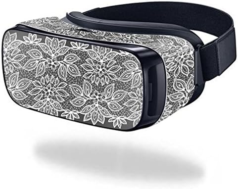 MightySkins Skin Compatible with Samsung Gear VR (Original) Cover wrap Sticker Skins Floral Lace...