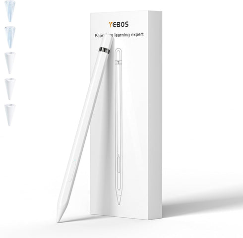 Stylus Pen for ipad, 10 Mins Charge Apple Pencil 1st/2nd Generation Bluetooth, Apple iPad Pen, Custom Shortcut Key, Palm Rejection,Tilt Sensitivit...