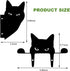 2 Pieces Cat Statue Art Decor Garden, Black Cat Silhouette Décor Animals Shape Yard Decoration Art Decoration for Yard Lawn, Garden, Pathway, Outd...