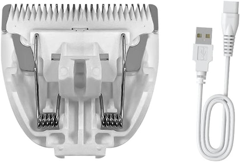 Blade Replacement & Charged Cable for Pet Hair Trimmers,1 Replacement blade & 1 Replacement Cable for Dog Shavers...