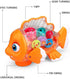 Nenekal Transparent Electric Gear Gold Fish Toddler Toys with Music & Lights. Bump and Go Technology. Perfect for Babies Tummy Time, Educational S...