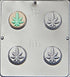 Candy Molds N More Marijuana Leaf Pot Leaf Cookie Sandwich Chocolate Candy Mold 1661...