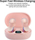 Acuvar Fully Wireless Bluetooth 5.0 Rechargeable iPX4 Water & Sweat Proof Earbud Headphones w Microphone, Touch Controls, Smart LCD Charging Case,...
