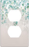 Green Leaves Duplex Outlet Light Switch Cover Decorative Faceplate Plastic Wall Plate Covers for Home Bedroom Kitchen Decor...