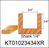 Router Bits, Carbide Tipped Mortising Router Bit for Making Mortises, Industrial Grade Cutting Tools for Woodworking (1/4 Inch Shank x 3/4 Inch Di...