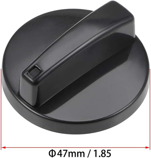 uxcell Timer Knobs Range Replacement Knobs 6mm Shaft Dia Time Control Knob 47mm Max Dia for Electronic Microwave Oven Cooker, Round Shaft...