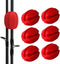 6Pcs Red Silicone Fishing Rod Storage Rack, Portable, Lightweight, Protects Fishing Rods...