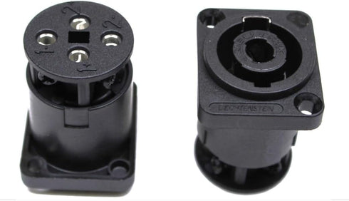 (2) Two Neutrik NL4MP-ST Female SpeakON 4 Pole Panel Mount w/Screw Terminals...