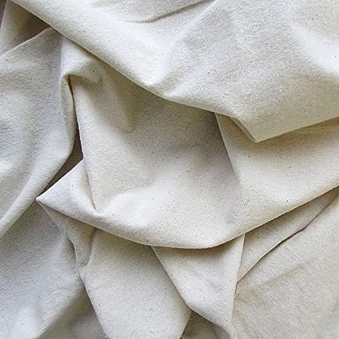 Organic Cotton Lightweight Flannel Fabric - Natural - 55 Inches Wide - by The Yard...