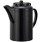 Service Ideas TST612BL Double wall Teapot with Tether, Plastic, 16 oz., Black...