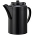 Service Ideas TST612BL Double wall Teapot with Tether, Plastic, 16 oz., Black...
