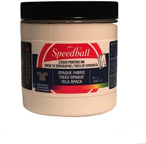 Speedball Opaque Iridescent Fabric Screen Printing Ink, 8-Ounce, Pearly White...