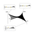 SUNNY GUARD Sun Shade Sail 316 Stainless Steel Hardware Kit 6 Inch for Triangle Shade Sail Installation for Backyard Yard Deck Patio Garden...