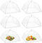 Onarway 6 Pack Food Covers 17 Inch Pop-Up Encrypted Mesh Plate Serving Tents, Fine Net Screen Umbrella for Outdoors, Parties, Picnics, BBQs, Reusa...