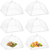 Onarway 6 Pack Food Covers 17 Inch Pop-Up Encrypted Mesh Plate Serving Tents, Fine Net Screen Umbrella for Outdoors, Parties, Picnics, BBQs, Reusa...