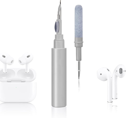 Airpods Pro1 2 3 Multi-Function Earbud Cleaning Kit, Earbud Cleaning Pen, Bluetooth Earphone Cleaning Brush, Flocking Sponge with Soft Brush, Mini...