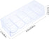 5 Grid Plastic Compartment Storage Container,Chip Box Clear Container Clear Organizer Box for Washi Tapes, Craft, Beads, Jewelry, Small Parts...