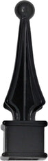 Fence Finial Toppers for Square Post | Four-Sided Spire | Premium USA Made | Black Polypropylene Plastic (10 Pack, Fits 3/4 in.)...