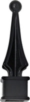 Fence Finial Toppers for Square Post | Four-Sided Spire | Premium USA Made | Black Polypropylene Plastic (10 Pack, Fits 1/2 in.)...